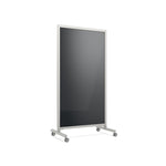Ghent EZ Mobile Glassboard, Aluminum Frame, Magnetic, 75