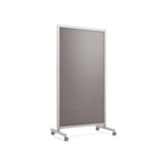 Ghent EZ Mobile Glassboard, Aluminum Frame, Magnetic, 75