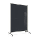Ghent EZ Mobile Glassboard, Aluminum Frame, Magnetic, 75