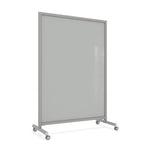 Ghent EZ Mobile Glassboard, Aluminum Frame, Magnetic, 75