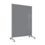 Ghent EZ Mobile Glassboard, Aluminum Frame, Magnetic, 75