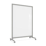Ghent EZ Mobile Glassboard, Aluminum Frame, Magnetic, 75