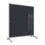 Ghent EZ Mobile Glassboard, Aluminum Frame, Magnetic, 75