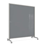 Ghent EZ Mobile Glassboard, Aluminum Frame, Magnetic, 75