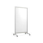 Ghent EZ Mobile Glassboard, Aluminum Frame, Non - Magnetic, 75