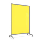 Ghent EZ Mobile Glassboard, Aluminum Frame, Non - Magnetic, 75