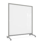Ghent EZ Mobile Glassboard, Aluminum Frame, Non - Magnetic, 75