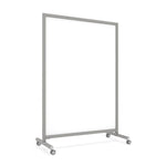 Ghent EZ Mobile Porcelain Whiteboard, Aluminum Frame, Magnetic, 75