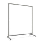 Ghent EZ Mobile Porcelain Whiteboard, Aluminum Frame, Magnetic, 75