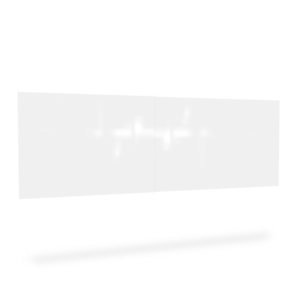 Ghent Flyte Duo Double - Sided Frameless Whiteboard, 4' x 10', White, Two Piece (GHE - FLYD - 410 - GM - WH - 2P) - SchoolOutlet