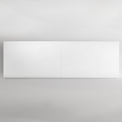 Ghent Flyte Duo Double-Sided Frameless Whiteboard, 4' x 12', White, Two Piece (GHE-FLYD-412-GM-WH-2P)
