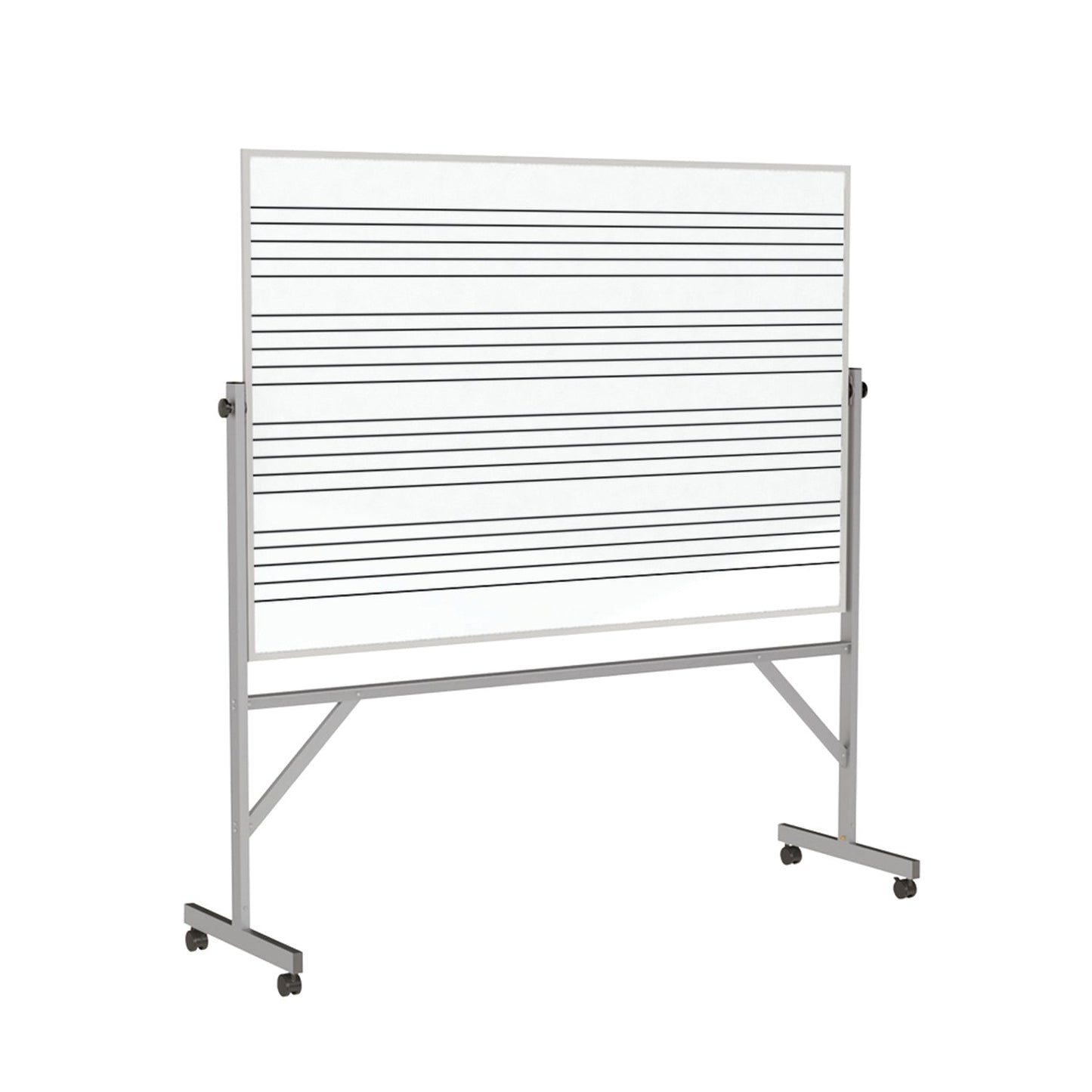 Ghent Reversible Music Staff Porcelain Whiteboard, Magnetic, 4'H x 6'W, 1 - Sided (GHE - GARM1M146 - MS1) - SchoolOutlet