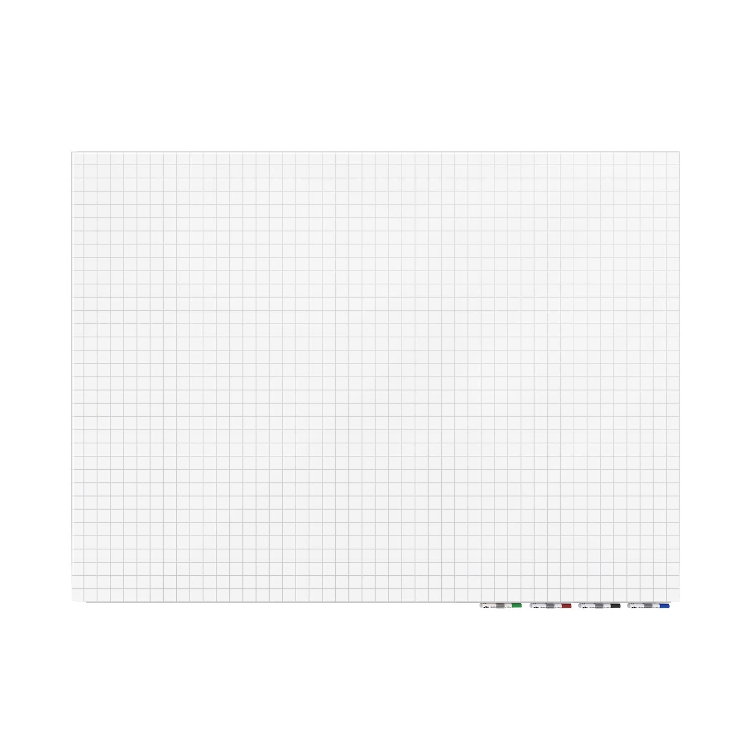 Ghent Grid Aria Low Profile Glassboard, 1x1" Grid, Magnetic, 4'H x 8'W (GHE - GRPARIASM21G - 48) - SchoolOutlet