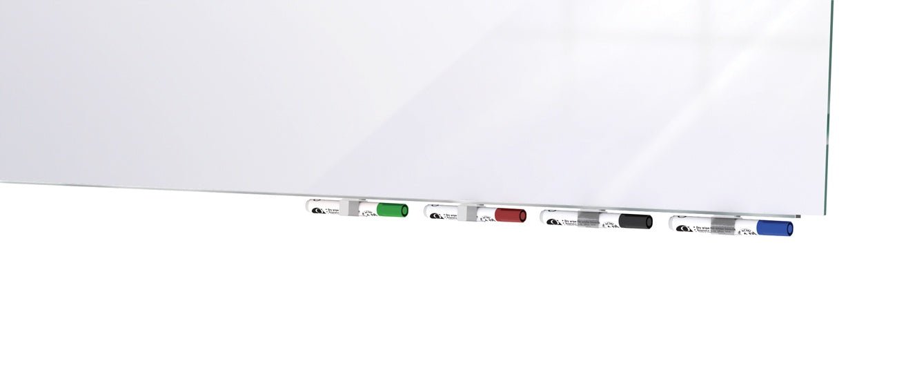 Ghent Grid Aria Low Profile Glassboard, 1x1" Grid, Magnetic, 4'H x 8'W (GHE - GRPARIASM21G - 48) - SchoolOutlet