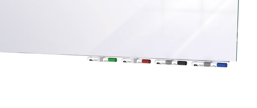 Ghent Grid Aria Low Profile Glassboard, 1x1" Grid, Magnetic, 4'H x 8'W (GHE - GRPARIASM21G - 48) - SchoolOutlet