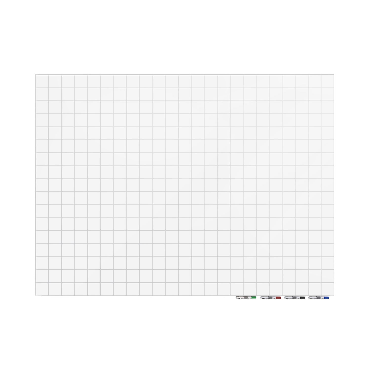 Ghent Grid Aria Low Profile Glassboard, 2x2" Grid, Magnetic, 2'H x 3'W (GHE - GRPARIASM22G - 23) - SchoolOutlet