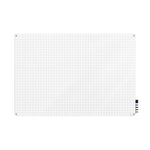Ghent Grid Harmony Glassboard w/ Standoffs, Round Corners, 1x1