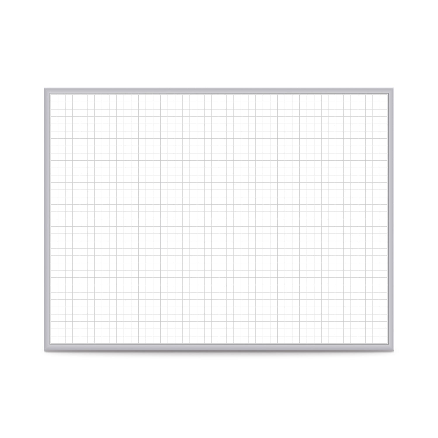 Ghent 1"x1" Grid Whiteboard with Aluminum Frame, Magnetic, 4'H x 8'W (GHE - GRPM321G - 48) - SchoolOutlet