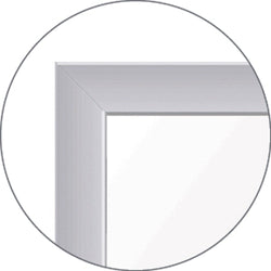Ghent 1"x1" Grid Whiteboard with Aluminum Frame, Magnetic, 4'H x 8'W (GHE-GRPM321G-48)