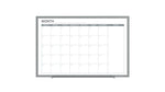 Ghent Calendar Whiteboard with Aluminum Frame, 1 Month Calendar, Magnetic, 4'H x 6'W (GHE - GRPM331M - 46) - SchoolOutlet