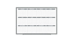 Ghent Calendar Whiteboard with Aluminum Frame, 1 Year Calendar, Magnetic, 4'H x 6'W (GHE - GRPM331Y - 46) - SchoolOutlet