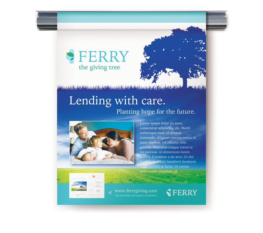 Ghent Hold - Up Display Rail - 12" (GHE - H12) - SchoolOutlet