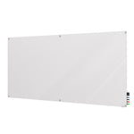 Ghent Harmony Glassboard w/ Standoffs, Magnetic, Square Corners, 4'H x 8'W, White (GHE - HMYSM48WH) - SchoolOutlet