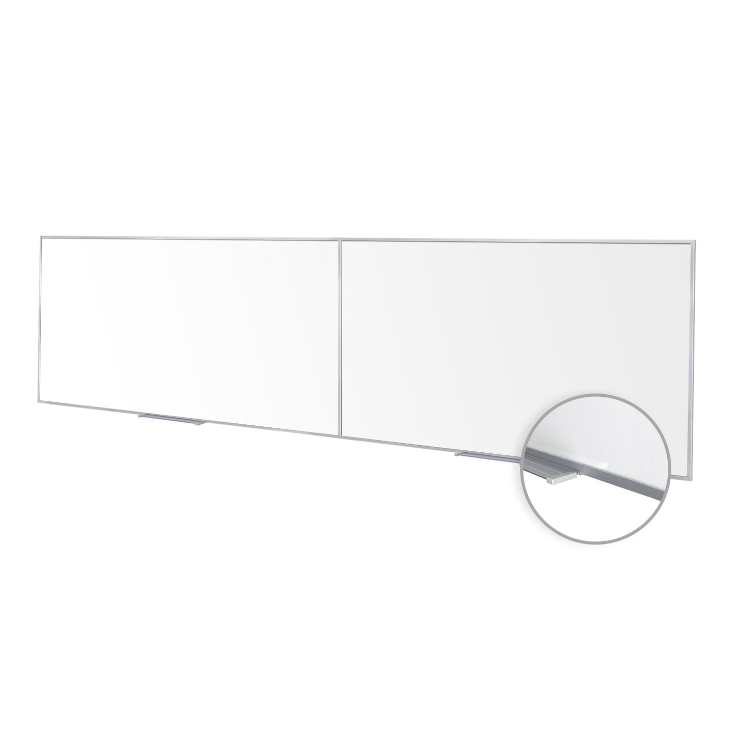 Ghent M1 Porcelain Magnetic Whiteboard, Aluminum Frame, 4'H x 16'W - 2 pieces (GHE - M1 - 416 - 4) - SchoolOutlet