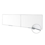 Ghent M1 Porcelain Magnetic Whiteboard, Aluminum Frame, 4'H x 16'W - 2 pieces (GHE - M1 - 416 - 4) - SchoolOutlet