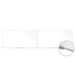 Ghent M1 Porcelain Magnetic Whiteboard, Aluminum Frame, 4'H x 16'W - 2 pieces (GHE - M1 - 416 - 4) - SchoolOutlet