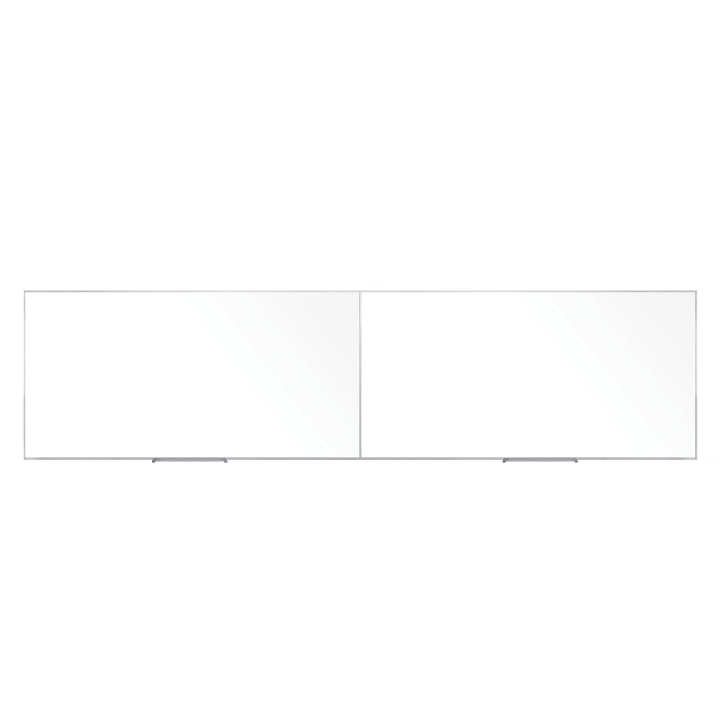 Ghent M1 Porcelain Magnetic Whiteboard, Aluminum Frame, 4'H x 16'W - 2 pieces (GHE - M1 - 416 - 4) - SchoolOutlet