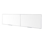 Ghent M1 Porcelain Magnetic Whiteboard, Aluminum Frame, 4'H x 16'W - 2 pieces (GHE - M1 - 416 - 4) - SchoolOutlet