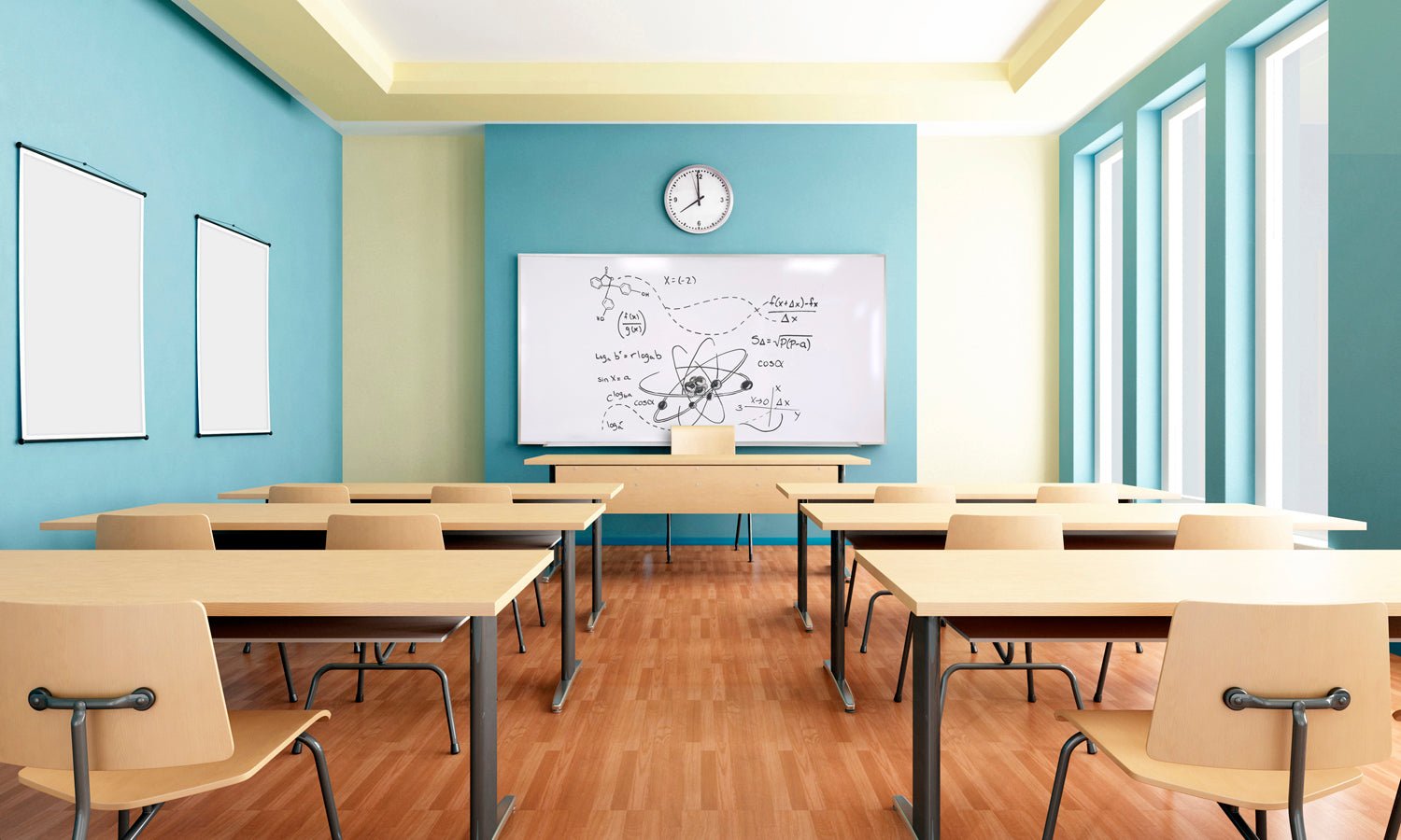Ghent M1 Porcelain Magnetic Whiteboard, Aluminum Frame, 4'H x 5'W (GHE - M1 - 45 - 4) - SchoolOutlet