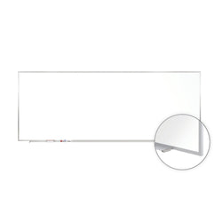 Ghent M1 Porcelain Magnetic Whiteboard, Aluminum Frame, 4'H x 7' 4"W (GHE-M1-47-4)