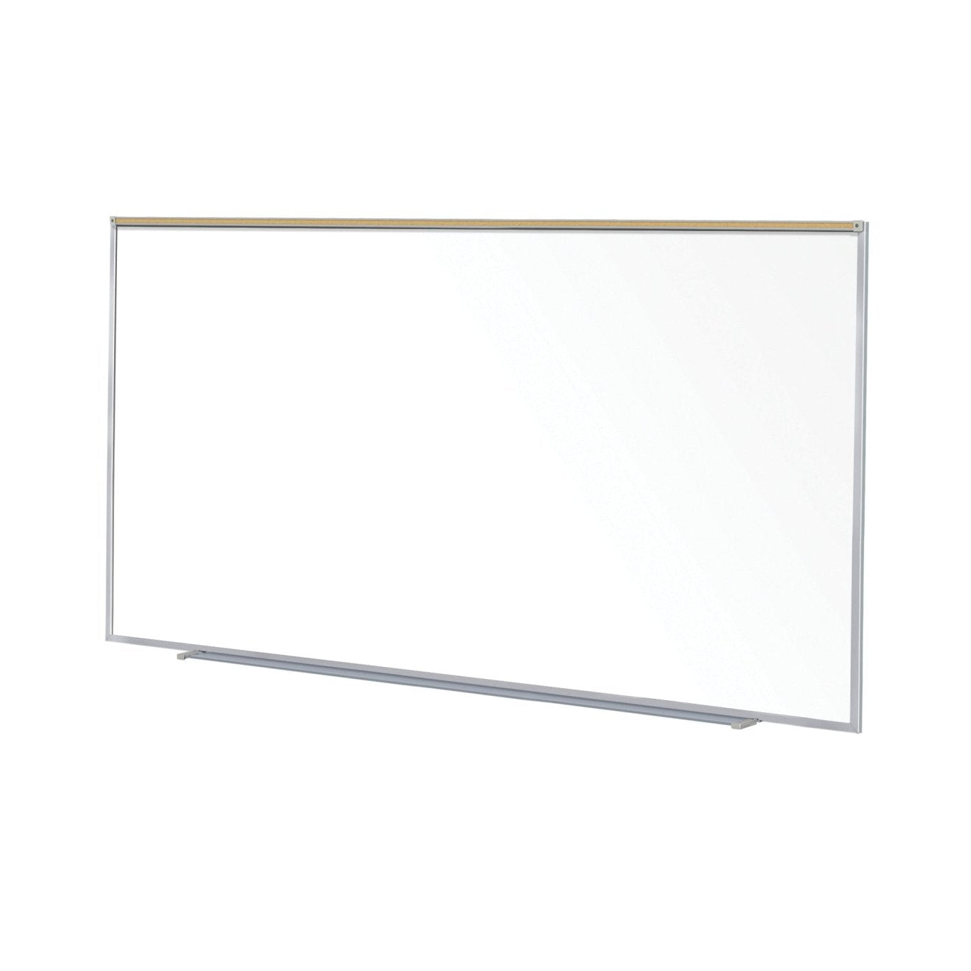 Ghent Proma Magnetic Porcelain Whiteboard, Aluminum Frame and Maprail, 5'H x 10'W (GHE - M1P - 510 - 1M) - SchoolOutlet