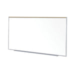 Ghent Proma Magnetic Porcelain Whiteboard, Aluminum Frame and Maprail, 5'H x 10'W (GHE - M1P - 510 - 1M) - SchoolOutlet