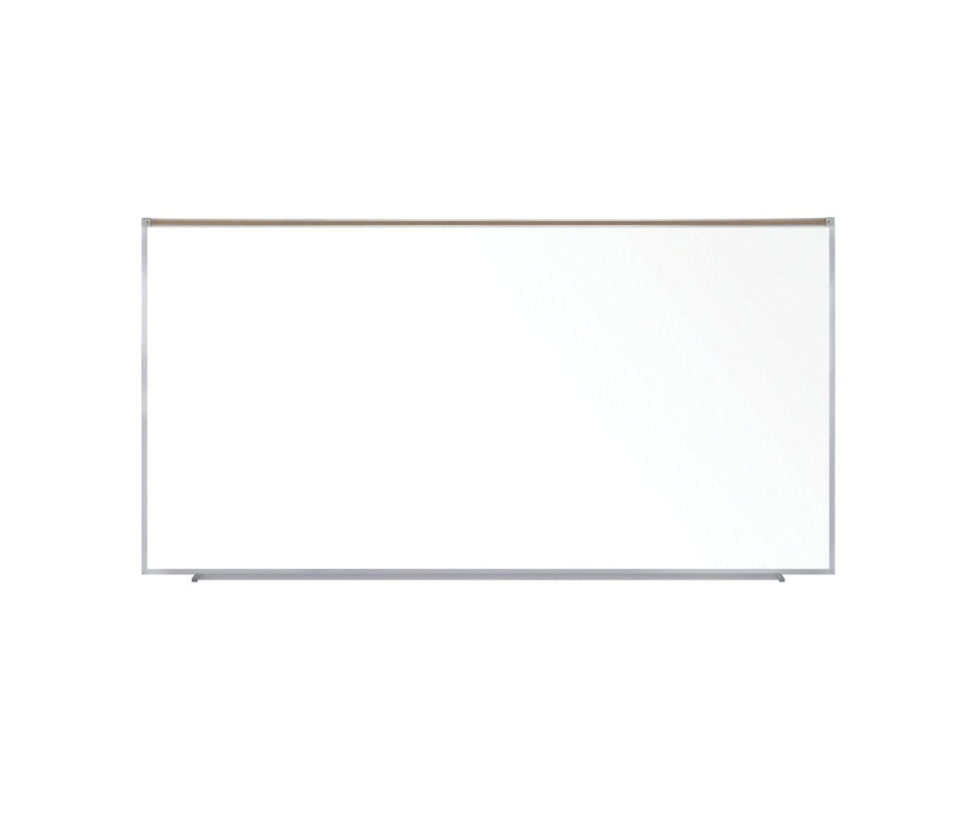 Ghent Proma Magnetic Porcelain Whiteboard, Aluminum Frame and Maprail, 5'H x 10'W (GHE - M1P - 510 - 1M) - SchoolOutlet