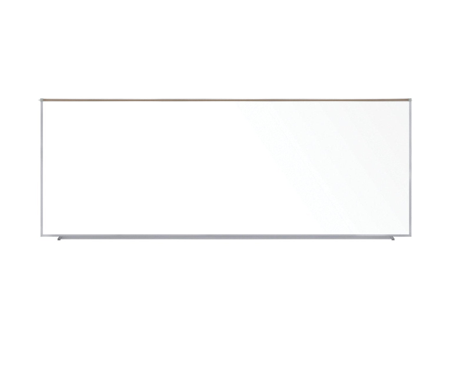Ghent Proma Magnetic Porcelain Whiteboard, Aluminum Frame and Maprail, 5'H x 12'W (GHE - M1P - 512 - 1M) - SchoolOutlet