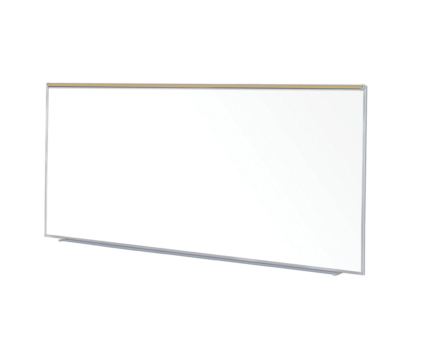 Ghent Proma Magnetic Porcelain Whiteboard, Aluminum Frame and Maprail, 5'H x 12'W (GHE - M1P - 512 - 1M) - SchoolOutlet
