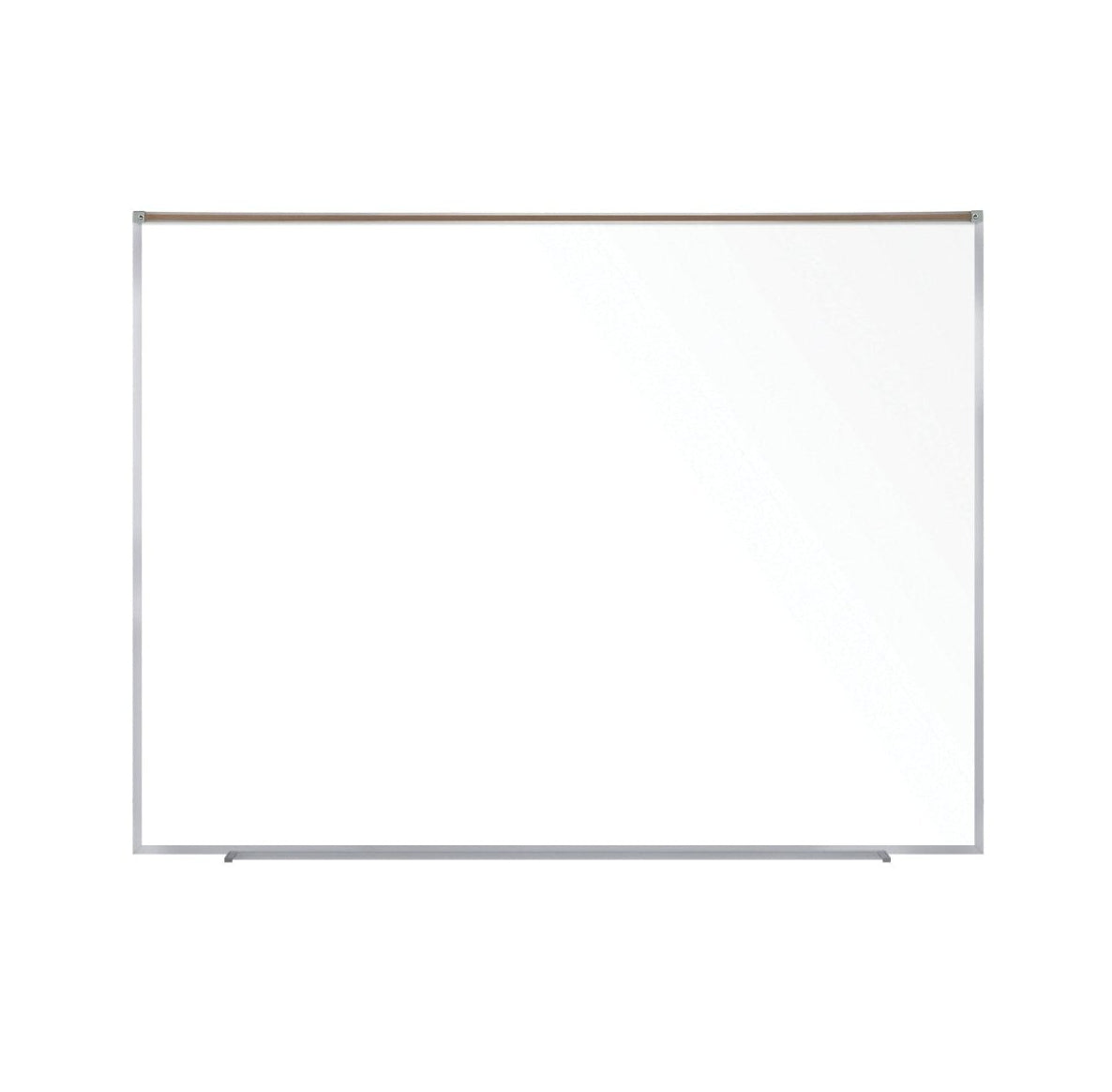 Ghent Proma Magnetic Porcelain Whiteboard, Aluminum Frame and Maprail, 5'H x 6'W (GHE - M1P - 56 - 1M) - SchoolOutlet
