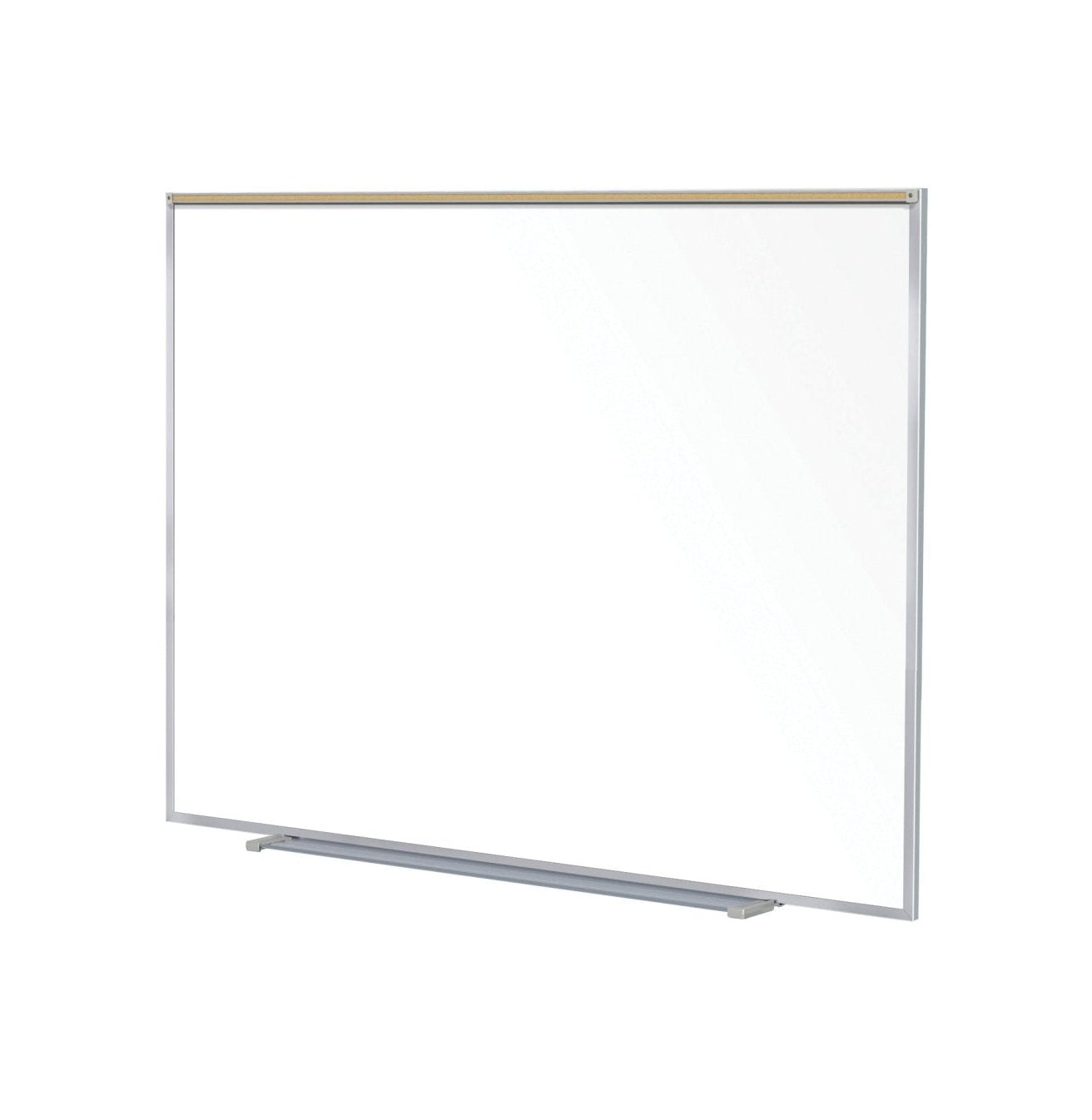 Ghent Proma Magnetic Porcelain Whiteboard, Aluminum Frame and Maprail, 5'H x 6'W (GHE - M1P - 56 - 1M) - SchoolOutlet