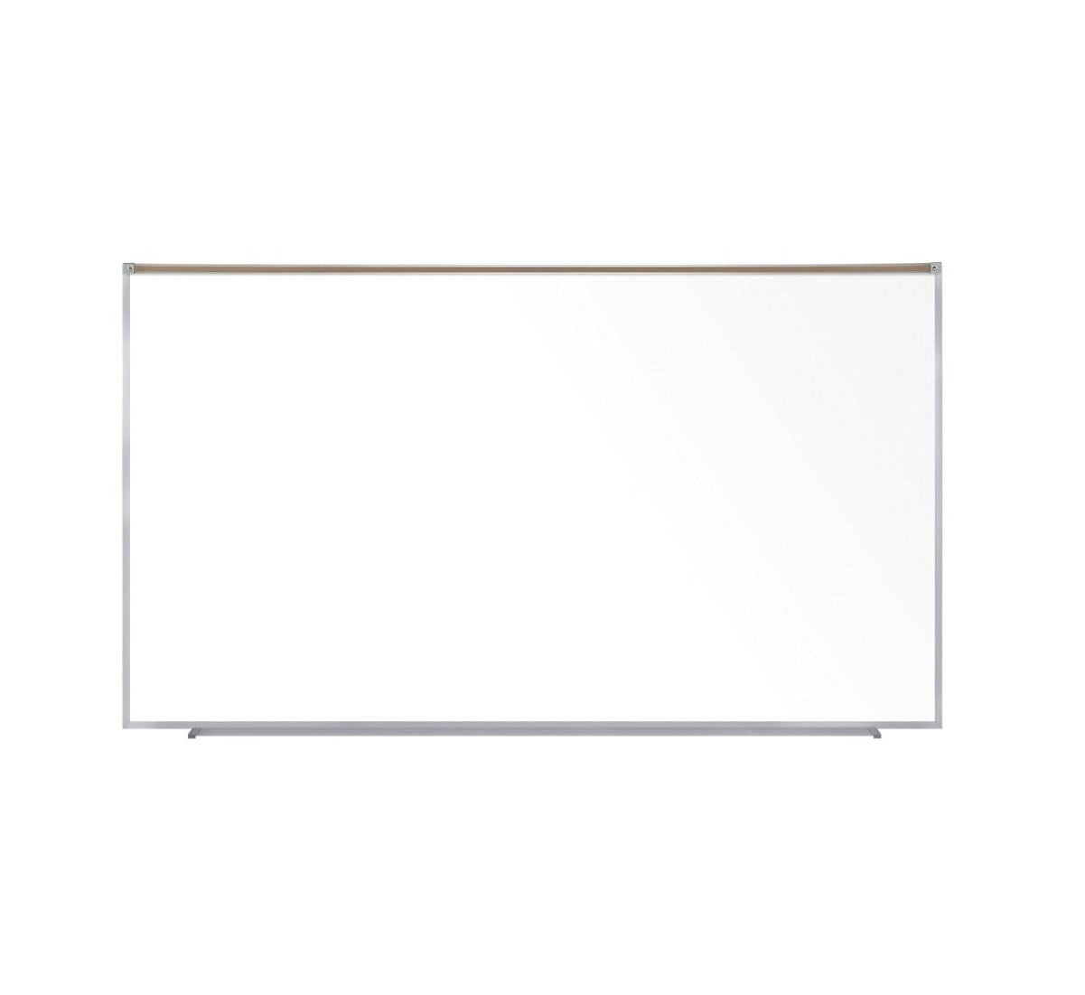Ghent Proma Magnetic Porcelain Whiteboard, Aluminum Frame and Maprail, 5'H x 8'W (GHE - M1P - 58 - 1M) - SchoolOutlet