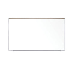 Ghent Proma Magnetic Porcelain Whiteboard, Aluminum Frame and Maprail, 5'H x 8'W (GHE-M1P-58-1M)