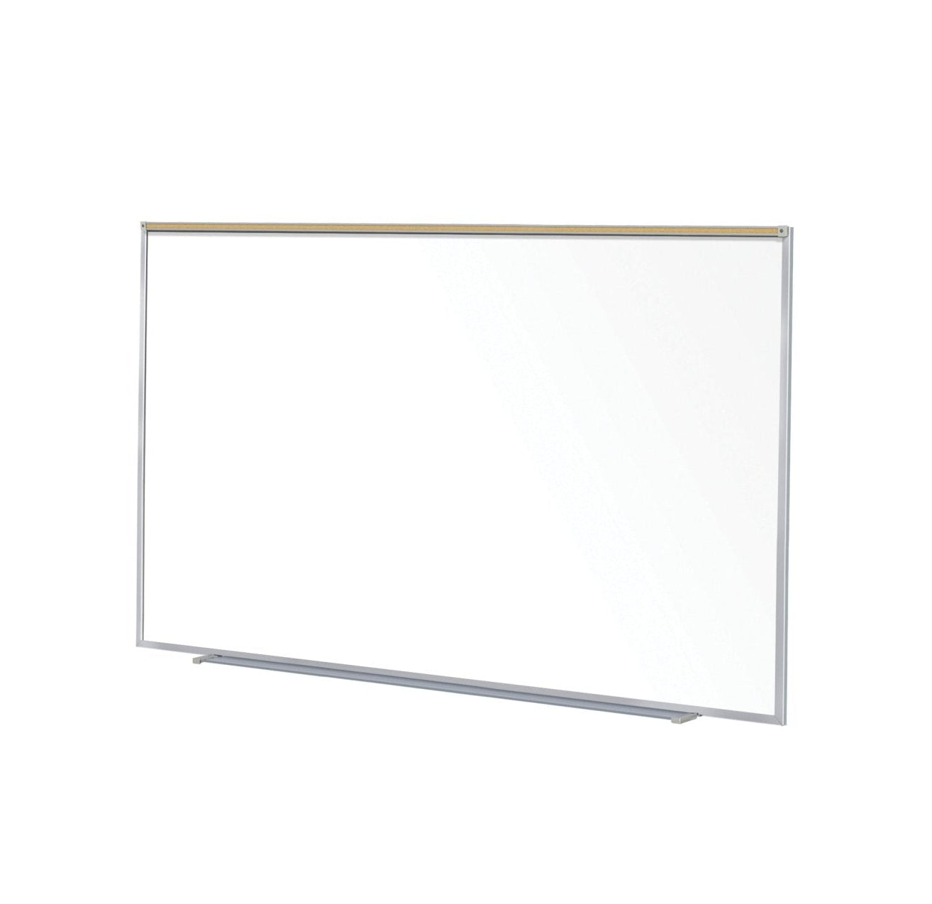 Ghent Proma Magnetic Porcelain Whiteboard, Aluminum Frame and Maprail, 5'H x 8'W (GHE - M1P - 58 - 1M) - SchoolOutlet