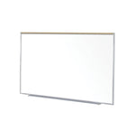 Ghent Proma Magnetic Porcelain Whiteboard, Aluminum Frame and Maprail, 5'H x 8'W (GHE - M1P - 58 - 1M) - SchoolOutlet