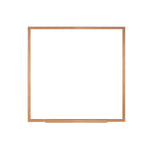Ghent M1 Porcelain Magnetic Whiteboard, Wood Frame, 4'H x 4'W (GHE - M1W - 44 - 4) - SchoolOutlet