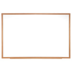 Ghent M1 Porcelain Magnetic Whiteboard, Wood Frame, 4'H x 5'W (GHE - M1W - 45 - 4) - SchoolOutlet