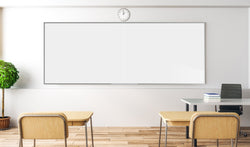 Ghent Two-Piece M2 Non-Magnetic Whiteboard, Aluminum Frame, 4'H x 10'W - 2 pieces (GHE-M2-410-4-2P)