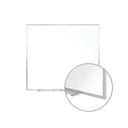 Ghent M2 Non-Magnetic Whiteboard, Aluminum Frame, 4'H x 4'W (GHE-M2-44-4)