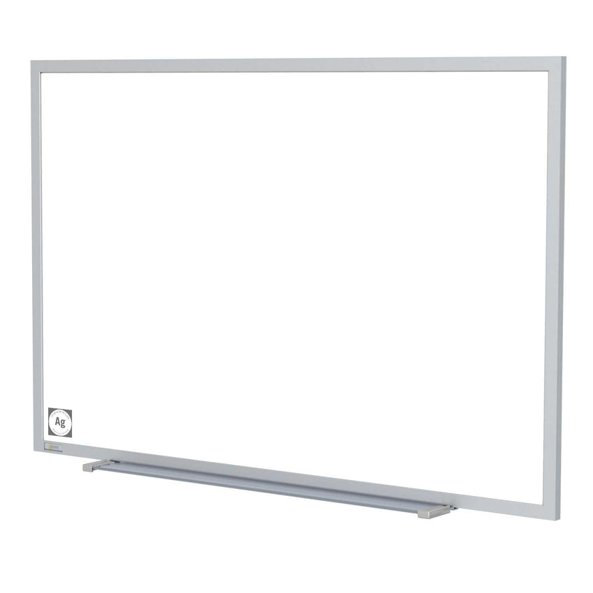 Ghent Magnetic Hygienic Porcelain Whiteboard with Aluminum Frame, 4'H x 7' 4"W (GHE - M4 - 47 - 4) - SchoolOutlet